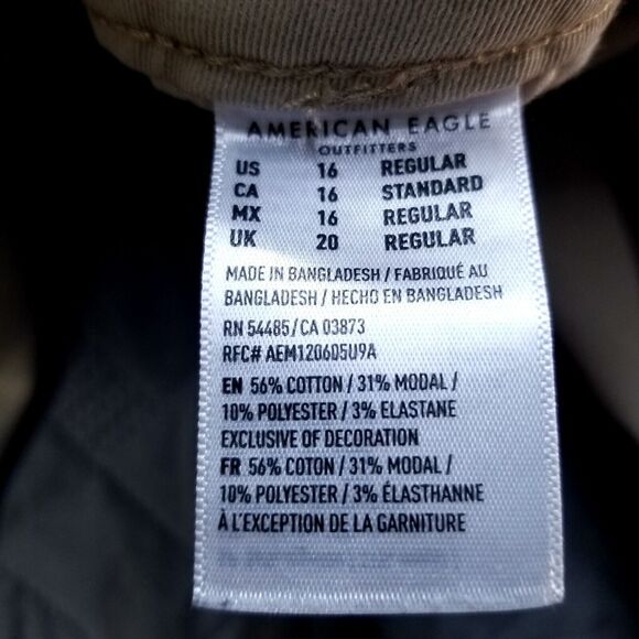 American Eagle Skinny Women's Jeans 16 Regular Súper Stretch Dark Wash Canvas - Picture 10 of 12